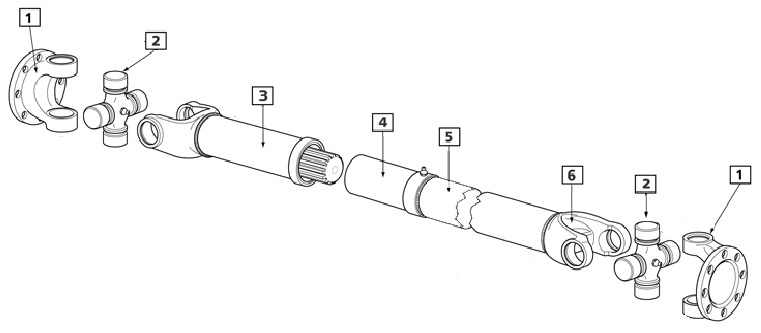 propshaft components